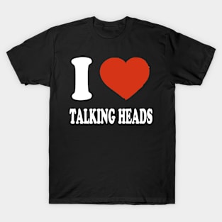 Graphic I Love Heads Personalized Name Vintage T-Shirt